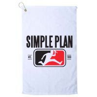 Simple Plan Style Logo Raglan Golf Towel