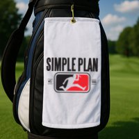 Simple Plan Style Logo Raglan Golf Towel