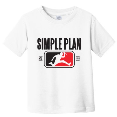 Simple Plan Style Logo Raglan Toddler T-Shirt