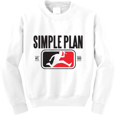 Simple Plan Style Logo Raglan Kids Sweatshirt