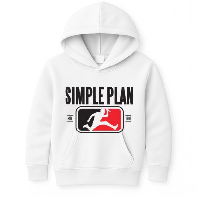 Simple Plan Style Logo Raglan Kids Hoodie