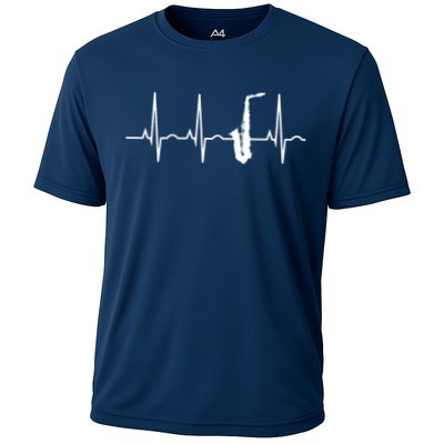 Saxophone Player Shirts Saxophone Heartbeat Performance Shirt