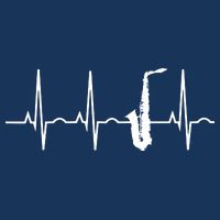 Saxophone Player Shirts Saxophone Heartbeat Cooling Performance Crew T-Shirt