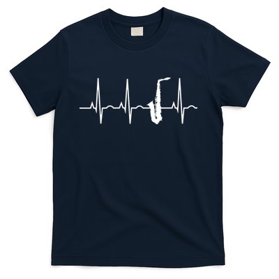 Saxophone Player Shirts Saxophone Heartbeat T-Shirt