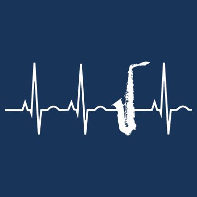 Saxophone Player Shirts Saxophone Heartbeat T-Shirt