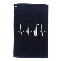 Saxophone Player Shirts Saxophone Heartbeat Golf Towel