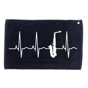 Saxophone Player Shirts Saxophone Heartbeat Grommeted Golf Towel