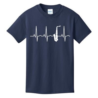 Saxophone Player Shirts Saxophone Heartbeat Kids T-Shirt