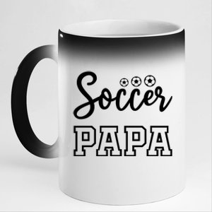 Soccer Papa 11oz Black Color Changing Mug