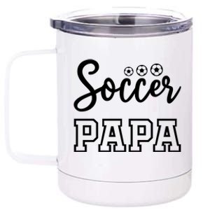 Soccer Papa 12 oz Stainless Steel Tumbler Cup