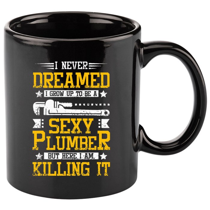 Sexy Plumber 11oz C Handle Ceramic Mug
