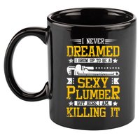 Sexy Plumber 11oz C Handle Ceramic Mug