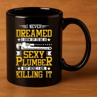 Sexy Plumber 11oz C Handle Ceramic Mug