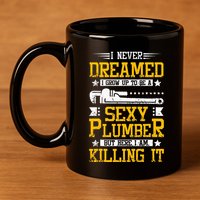 Sexy Plumber 11oz C Handle Ceramic Mug