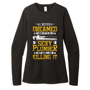 Sexy Plumber Womens CVC Long Sleeve Shirt