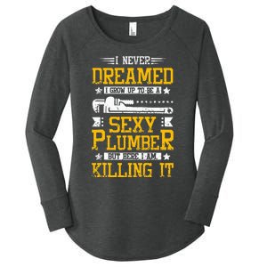 Sexy Plumber Women's Perfect Tri Tunic Long Sleeve Shirt