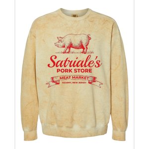 Satriale’S Pork Store Kearny New Jersey Colorblast Crewneck Sweatshirt