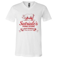 Satriale’S Pork Store Kearny New Jersey V-Neck T-Shirt