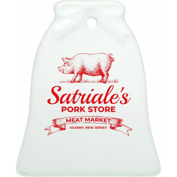 Satriale’S Pork Store Kearny New Jersey Ceramic Bell Ornament