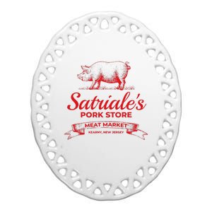 Satriale’S Pork Store Kearny New Jersey Ceramic Oval Ornament