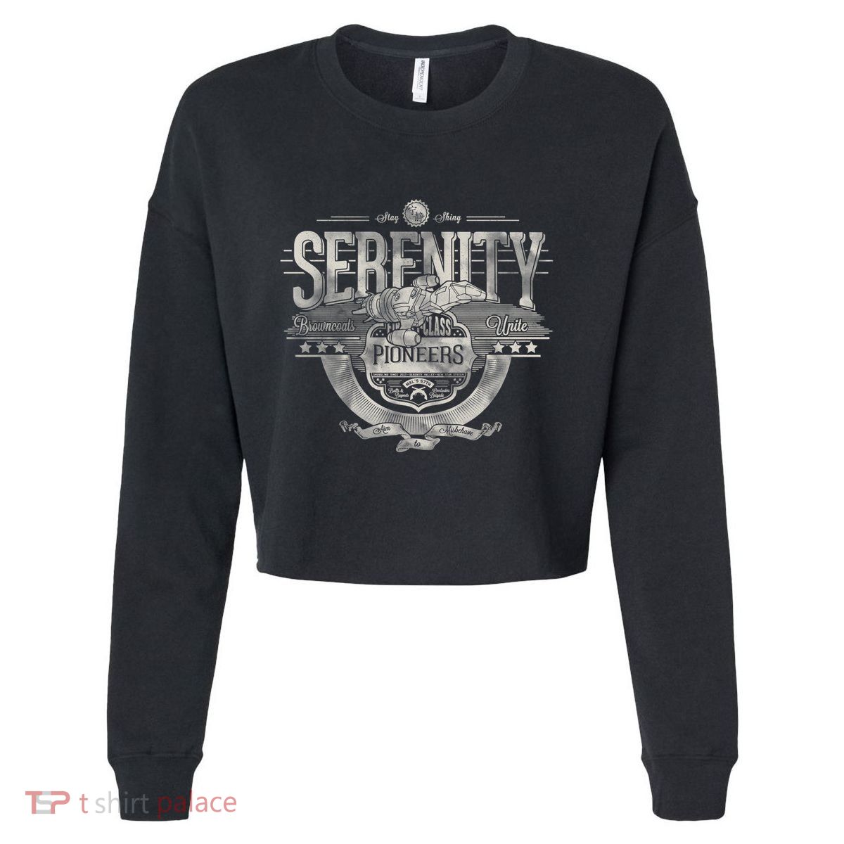 Space Pioneers Cropped Pullover Crew