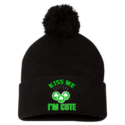 St Patricks Pom Pom 12in Knit Beanie