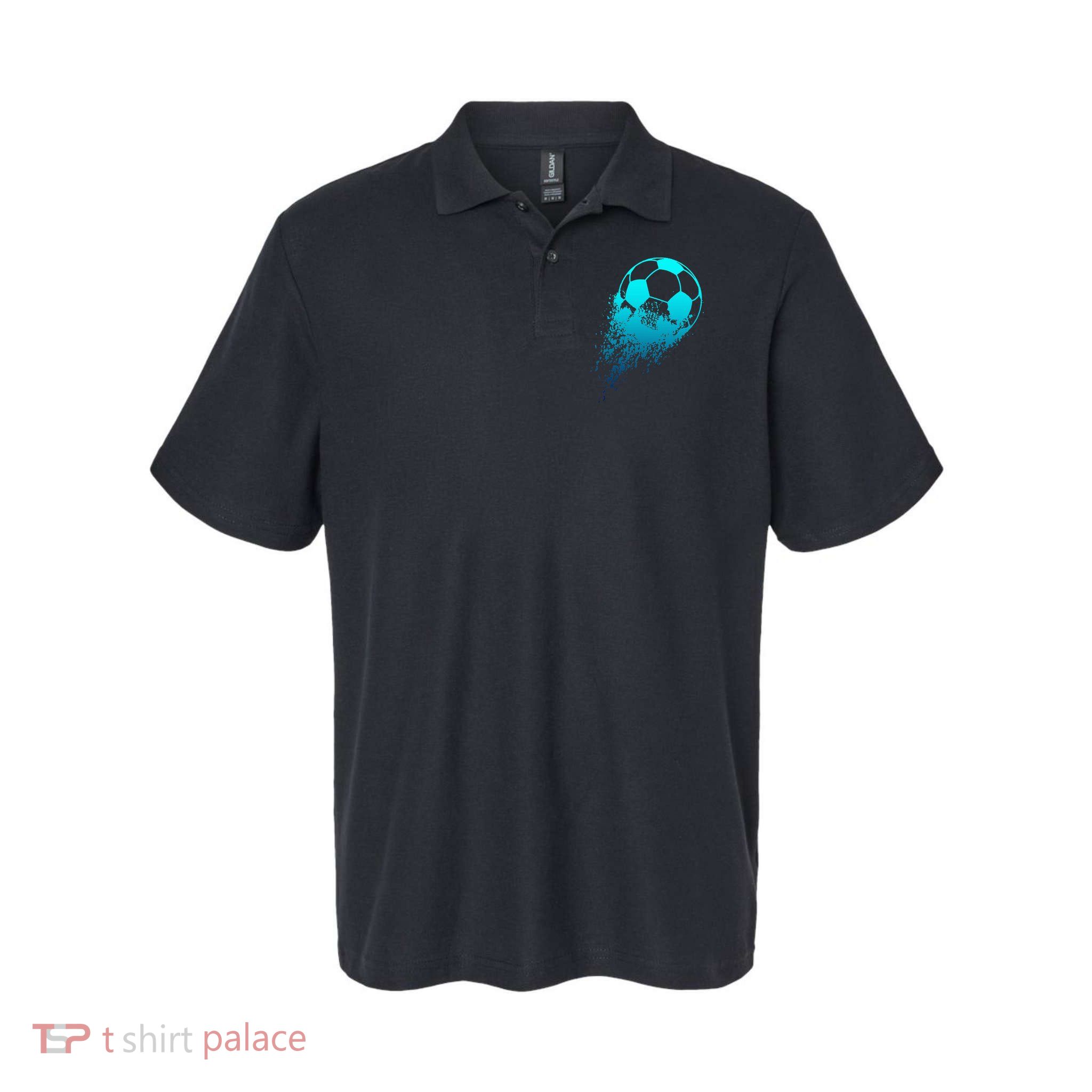 Soccer Player Sports Vintage Boy Soccer Polo