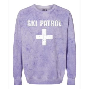 Ski Patrol Skiing First Aid Winter Colorblast Crewneck Sweatshirt