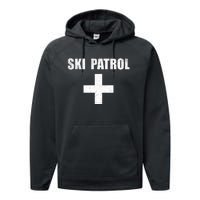 Ski Patrol Skiing First Aid Winter Performance Fleece Hoodie