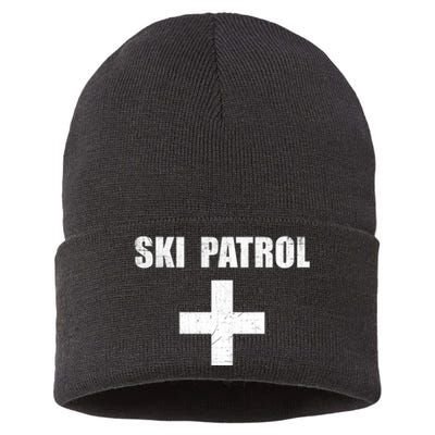 Ski Patrol Skiing First Aid Winter Sustainable Knit Beanie