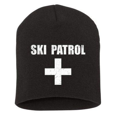 Ski Patrol Skiing First Aid Winter Short Acrylic Beanie