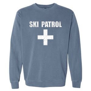 Ski Patrol Skiing First Aid Winter Garment-Dyed Sweatshirt