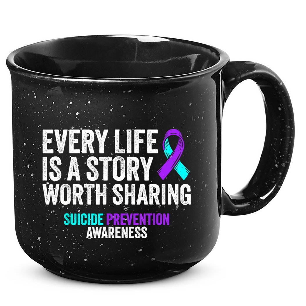 Suicide Prevention Support End The Silence Suicide Awareness 15oz Campfire Ceramic Mug