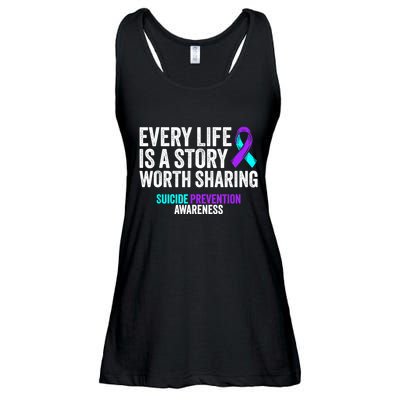 Suicide Prevention Support End The Silence Suicide Awareness Ladies Essential Flowy Tank