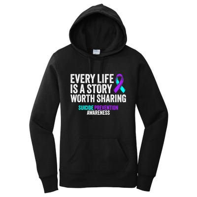 Suicide Prevention Support End The Silence Suicide Awareness Women's Pullover Hoodie