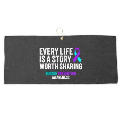 Suicide Prevention Support End The Silence Suicide Awareness Large Microfiber Waffle Golf Towel