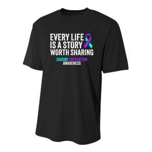 Suicide Prevention Support End The Silence Suicide Awareness Youth Performance Sprint T-Shirt