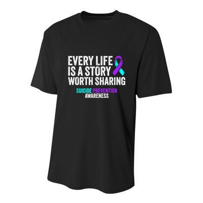 Suicide Prevention Support End The Silence Suicide Awareness Youth Performance Sprint T-Shirt