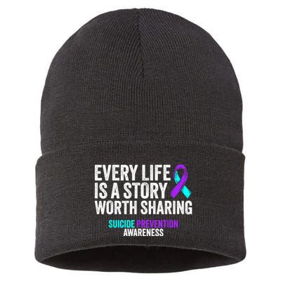 Suicide Prevention Support End The Silence Suicide Awareness Sustainable Knit Beanie