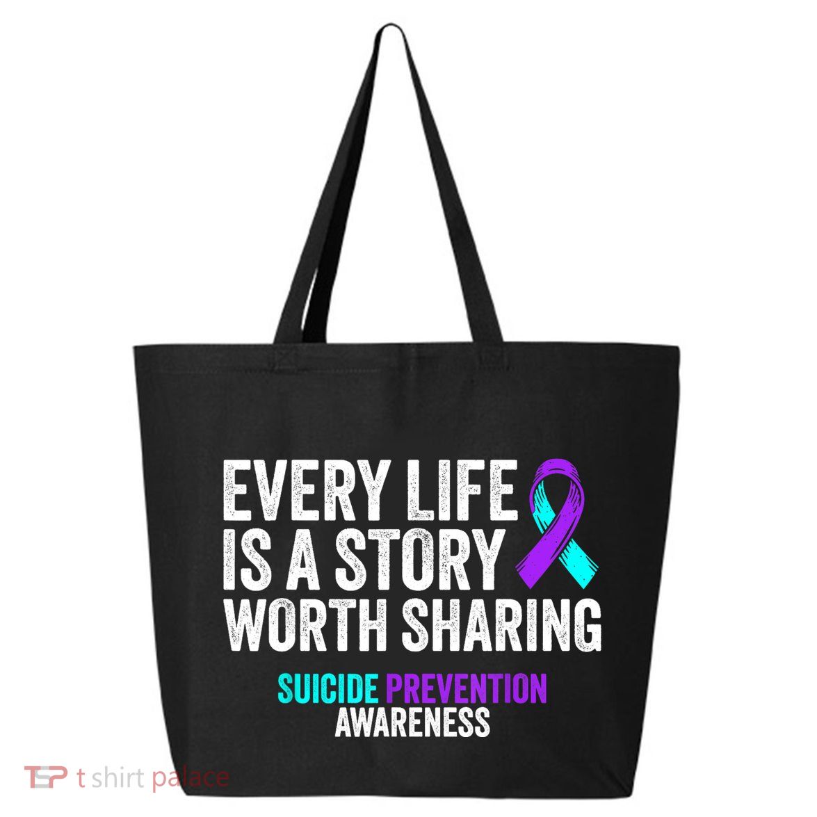 Suicide Prevention Support End The Silence Suicide Awareness 25L Jumbo Tote