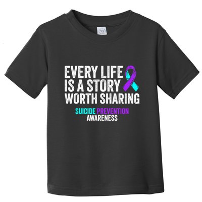 Suicide Prevention Support End The Silence Suicide Awareness Toddler T-Shirt