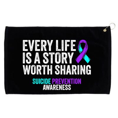 Suicide Prevention Support End The Silence Suicide Awareness Grommeted Golf Towel