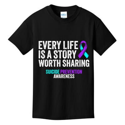 Suicide Prevention Support End The Silence Suicide Awareness Kids T-Shirt