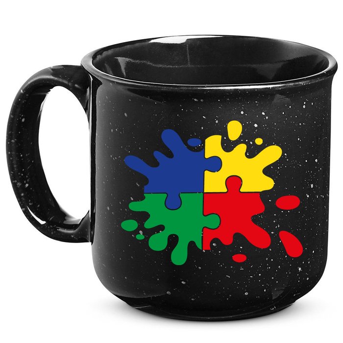 Splash Puzzle 15oz Campfire Ceramic Mug
