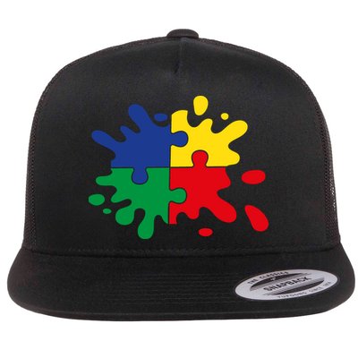 Splash Puzzle Flatbill Hat