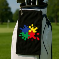 Splash Puzzle Golf Towel
