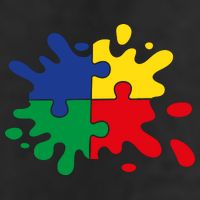 Splash Puzzle Golf Towel