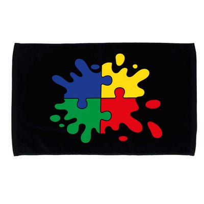 Splash Puzzle Microfiber Hand Towel
