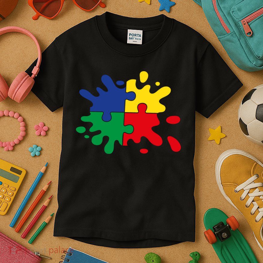 Splash Puzzle Kids T-Shirt