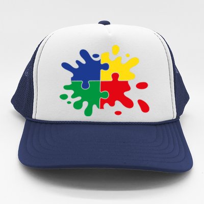 Splash Puzzle Trucker Hat